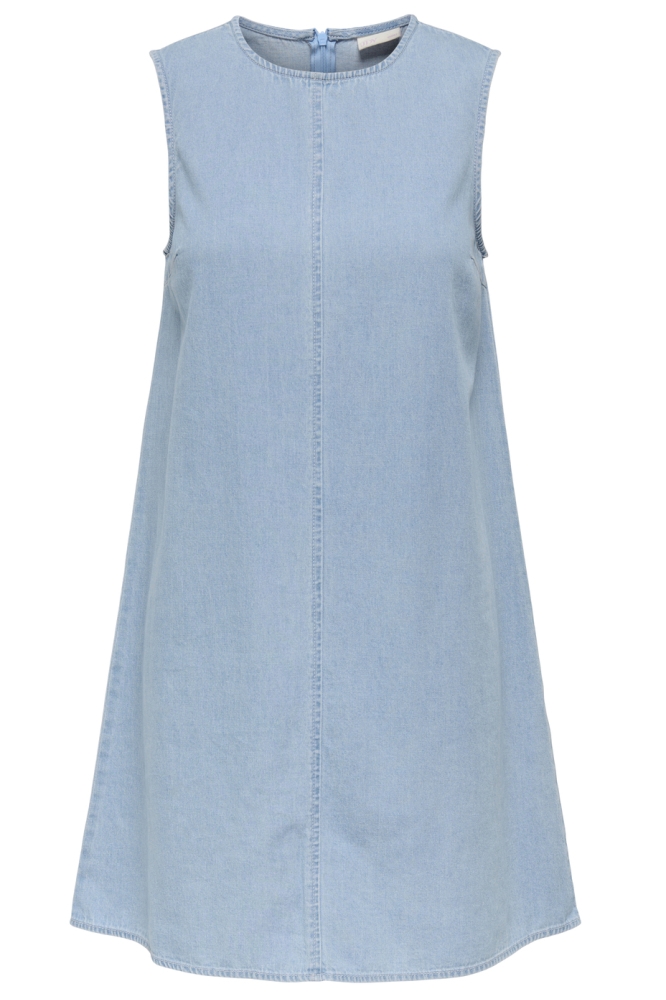 JDYSABRINA ROUND NECK DRESS DNM 15351411 LIGHT BLUE DENIM